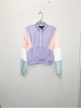 Forever 21 Pastel Colorblock Bomber Jacket- SZ- S
